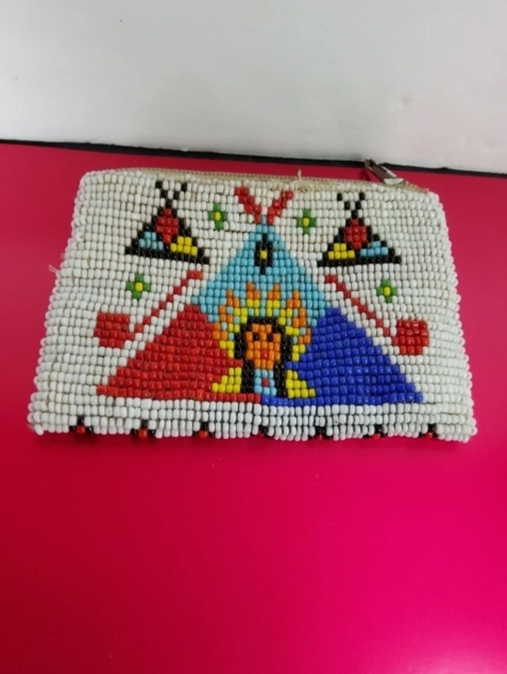 1950's Native American Hand-beaded Coin Purse